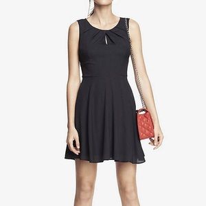 Express keyhole fit and flare dress